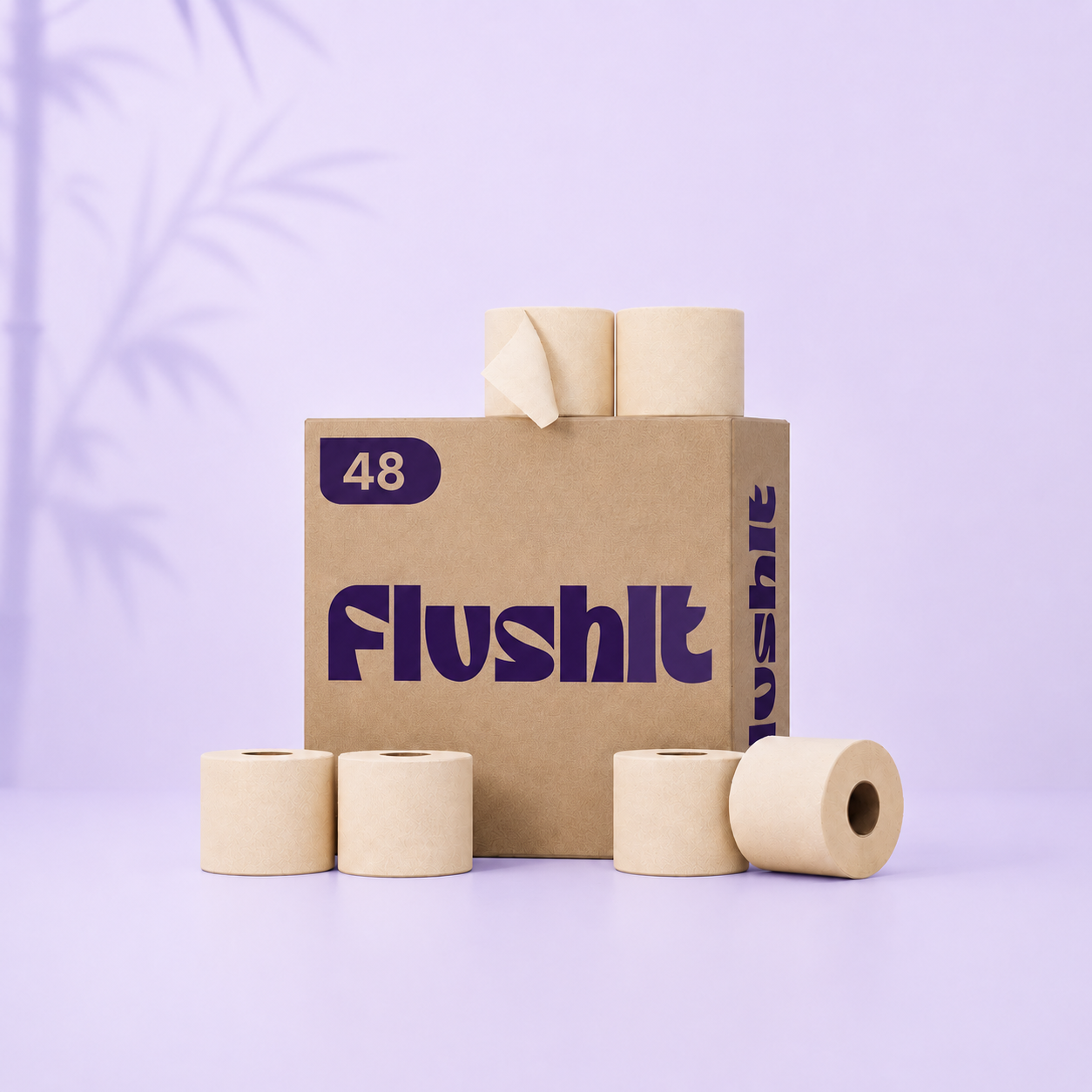 Unbleached Bamboo Toilet Paper