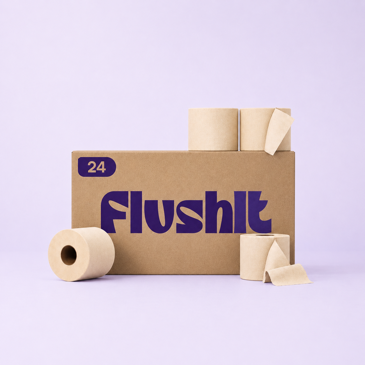 Unbleached Bamboo Toilet Paper