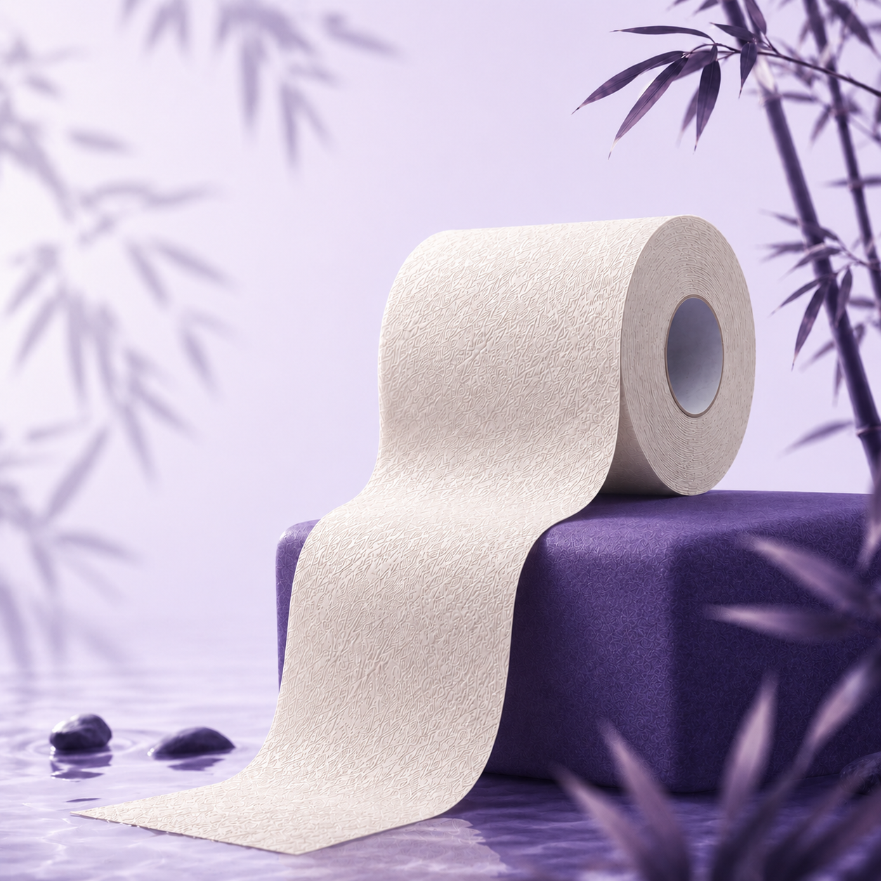 Unbleached Bamboo Toilet Paper